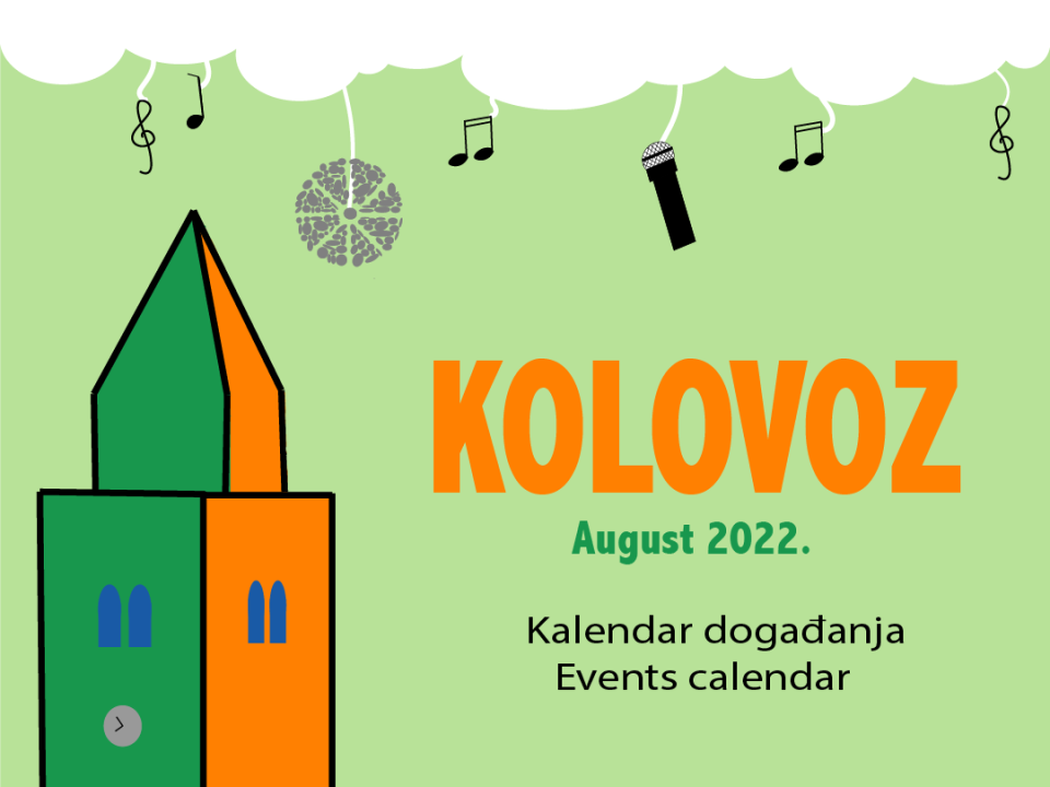 Kalendar događanja za kolovoz 2022.